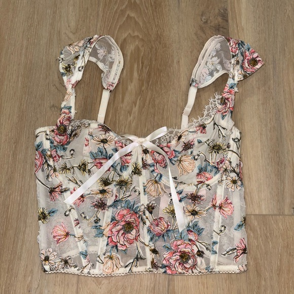 Floral Lace Bustier corset Top - Picture 1 of 7